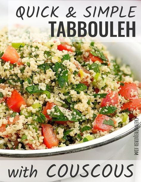 Cook Couscous, Tabouli Salad Recipe, Giant Couscous, Tabouli Salad, Tabbouleh Recipe, Bulgar Wheat, Parsley Salad, Tabbouleh Salad, Couscous Recipes