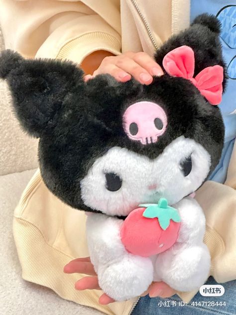 Not Mine, Stuffed Animal, Pink, White, Black