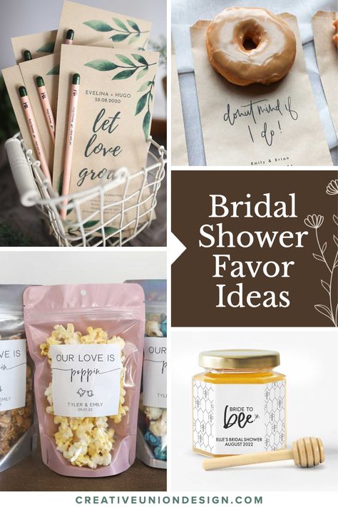 Brunch Bridal Shower Favors Gifts, Brunch Shower Favors, Lip Balm Party Favors Gift Ideas, Bridal Shower Favours Ideas, Cute Bridal Shower Gifts For Guests, Candy Bridal Shower Favors, Donut Bridal Shower Favors, Body Scrub Favors, Bridal Shower Ideas Gifts Favor Bags