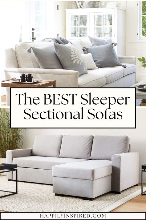 The BEST Sleeper Sectional Sofas Sectional Modern Living Room, Deep Couch Sectional, Modern Living Room Sectional, Living Room Sectional Ideas, Modern Sectional Living Room, Sectionals Living Room, Sofa Bed Guest Room, Most Comfortable Sleeper Sofa, Sectional Ideas