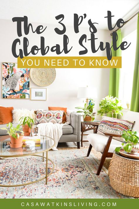 Global Home Decor Style, Terra Cotta Plant, Domino Magazine, Global Textiles, Global Home, Terracotta Plant Pots, Home Decor Style, Global Style, 3 Things