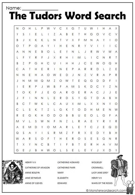 The Tudors Word Search- Monster Word Search Verb Word Search, History Word Search, Word Search Books, Challenging Word Search Free Printable, Difficult Word Search, Elizabeth Edwards, Alcohol Awareness, Free Word Search Puzzles, Free Word Search