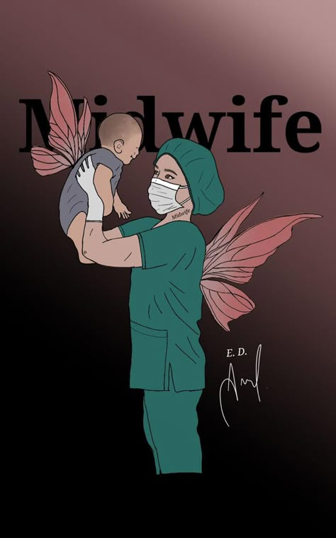 Midwife Aesthetic Wallpaper, Midwife Drawing, Midwifery Student Wallpaper, Midwife Wallpaper, Nurse Wallpaper Aesthetic, Midwifery Aesthetic, Midwife Aesthetic, Midwifery Art, Midwife Art