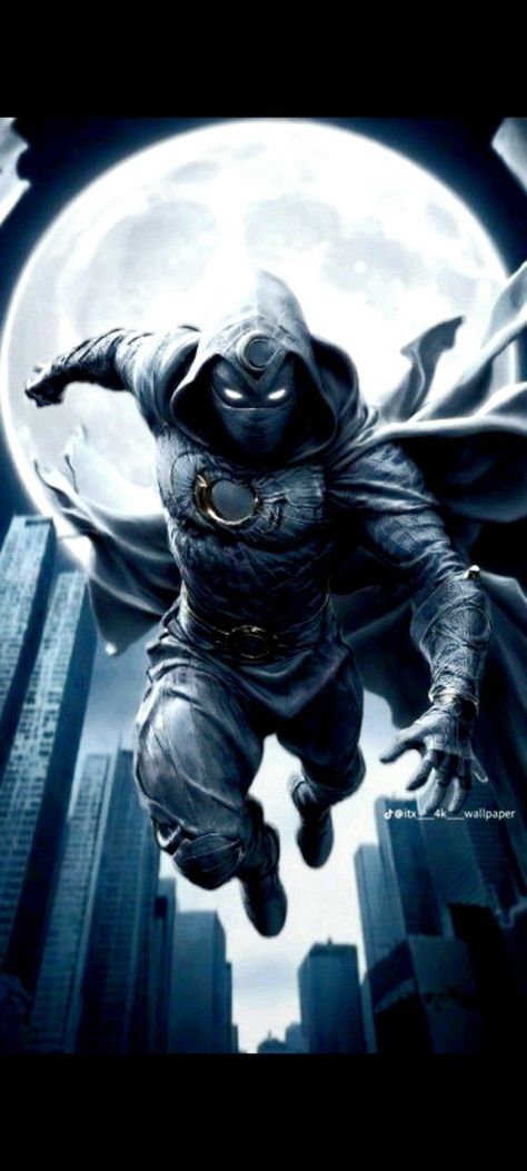 Moon Knight Art, Moon Knight Wallpaper, Art Painting Wallpaper, The Moon Knight, Knight Wallpaper, Knight Art, Wallpaper Art, Moon Knight, Painting Wallpaper