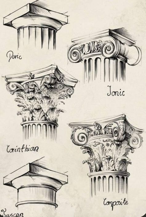 Ancient Architecture Aesthetic, Ancient Ruins Drawing, Croquis Architecture, Architecture Drawing Sketchbooks, Istoria Artei, Perspective Drawing Architecture, Architecture Drawing Plan, Architecture Sketches, Architecture Sketchbook