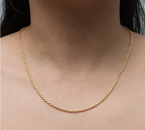 Gold Chains For Women Design, Chains For Women Gold, Gold Chain Designs For Women, Gold Chain Necklace Womens, Gold Chain Women, Women Gold Chain, Women Gold Pendant, Real Gold Chains, Diamond Chain Necklace