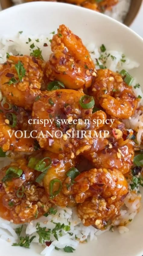 Volcano Shrimp – 9am Chef Easy Cool Dinner Ideas, Original Dinner Recipes, Easy Dinner Inspiration, Shrimp Meal Recipes, Cheap Easy Recipes Dinner, Mango Food Recipes, Cooking For My Husband, Shrimp Food Ideas, Easy Family Meals On A Budget