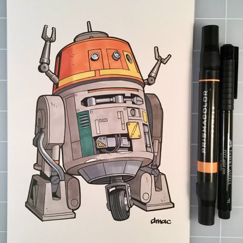 Chopper- Star Wars Rebels Star Wars Chopper Tattoo, Chopper Star Wars, Starwars Drawings, Star Wars Robots, Star Wars Sleeve, Star Wars References, Star Wars Art Drawings, Rebels Star Wars, Girl Geek