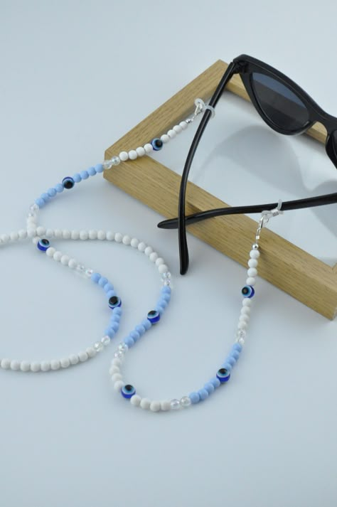 Eye Glasses Accessories, Chains For Glasses, Beads Glasses Chain, Airpods Charm, Beads Glasses, Beaded Glasses Chain, Eyeglass Jewelry, Eyeglass Chain Holders, Beaded Glasses