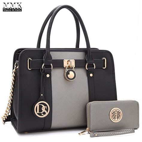 MMK collection Fashion Handbag with coin purse(XL-11) Classic Women Purse Handbag for Women` Signature fashion Designer Purse ~ Perfect Women Satchel Purse (XL-02-7103W-PT/BK) afflink #purse #handbag #womens #womensfashion #black #wallets #designers Ladies Designer Handbags, Cheap Purses, Work Tote Bag, Popular Handbags, Stylish Purse, Handbags And Purses, Cute Handbags, Cheap Handbags, Satchel Handbag