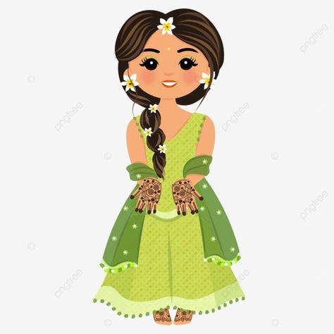 Mehndi Indian Design, Mehndi Cartoon, Mehndi Bride Illustration, Mehndi Illustration, Doodle Decoration, Indian Doodle, Mehndi Sign, Bride Illustration, Bride Cartoon