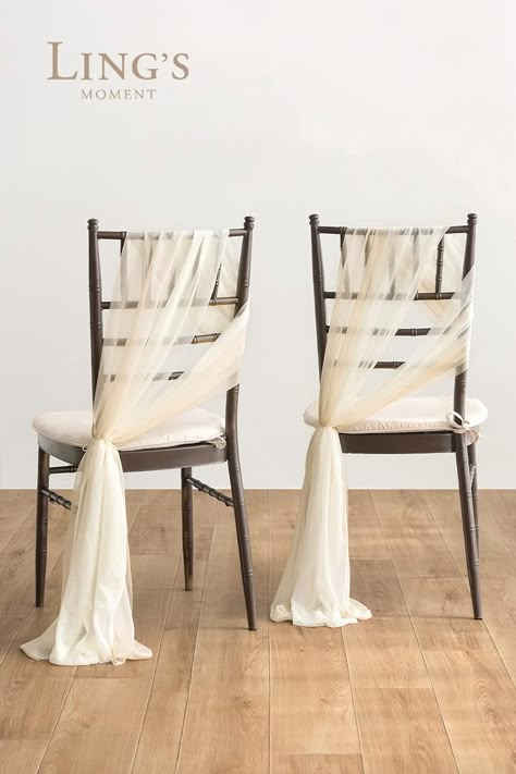 Amazon.com: Ling's Moment Dusty Rose & Cream Chair Sashes for Wedding 16pcs (Set of 8) Chiffon Chair Covers Wedding Aisle Decorations for Ceremony, Party, Banquet : Home & Kitchen Sage Green And Ivory Wedding, Aisle Chair Decor, Pew Decorations, Wedding Chair Sashes, Wedding Decorating Ideas, Party Chairs, Chair Bows, Aisle Decorations, Wedding Chair Decorations