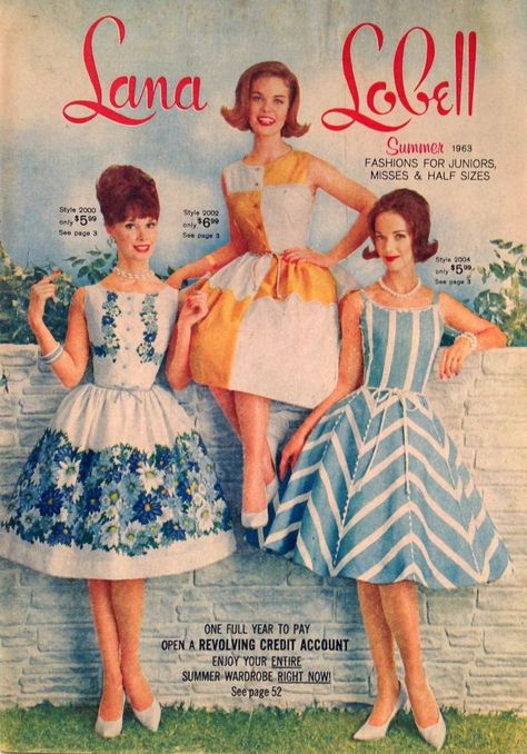 Lana Lobell Magazine | Vintage Lana Lobell Clothing Catalog Summer 1963 79P Great Dresses ... Lana Lobell, 1963 Fashion, Early 60s Fashion, Early 1960s Fashion, 60’s Fashion, Vintage Catalog, Old Magazine, 1960s Dresses, 1960 Fashion