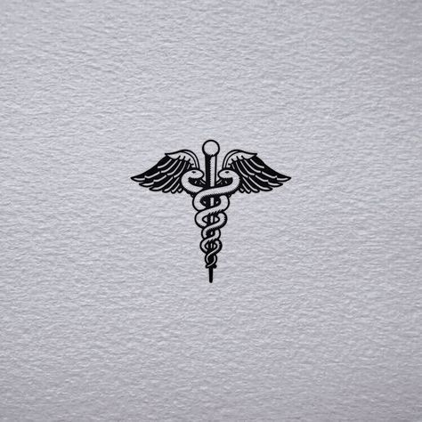 Nursing Symbol Tattoo, Tatuaje Ekg, Healthcare Tattoo, Caduceus Tattoo, Dr Tattoo, Nursing Wallpaper, Pharmacy Art, Doctor Tattoo, Doctor Logos