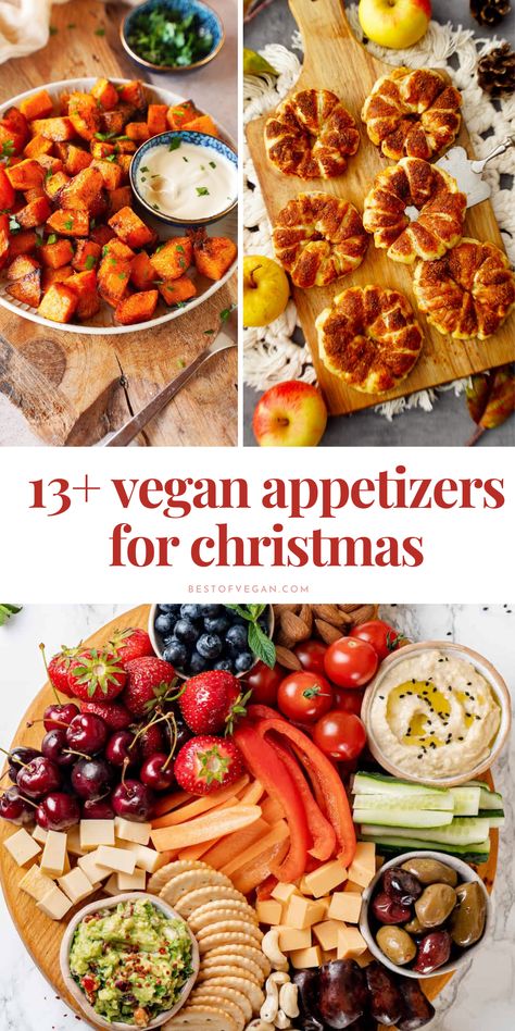 Deck the halls with these delicious 🌱 13+ Vegan Appetizers 🥗 for Christmas! Your holiday table will never be the same. 😋 Get the recipes now! Vegetarian Christmas Dinner Ideas Main Dishes, Christmas Buffet Vegetarian, Plant Based Christmas Appetizers, Christmas Meals Vegetarian, Christmas Party Appetizers Vegetarian, Vegan Christmas Dinner Starters, Holiday Tofu Recipes, Vegan Christmas Meals Ideas, Vegetarian Christmas Starters