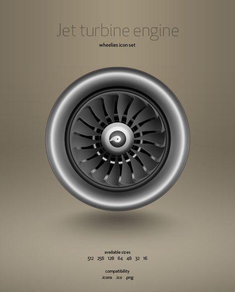 Jet Turbine Engine, Jet Turbine, Round Icons, Turbine Engine, Aircraft Mechanics, Mechanical Power, Mechanical Engineering Design, Flying Vehicles, Airport Design