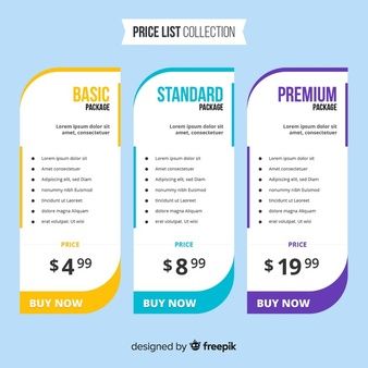 Pricing table Vectors, Photos and PSD files | Free Download Creative Price List Design, Brochure Design Templates, Ad Inspiration, Price List Design, Sale Template, Desain Buklet, Brochure Template Psd, Pricing Table, Info Graphic