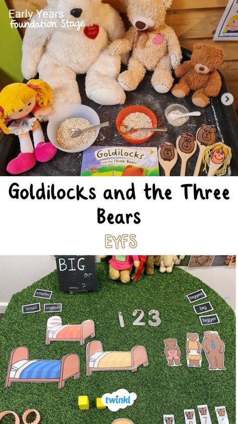 Goldilocks And The Three Bears Craft Art, Eyfs Traditional Tales Activities, Goldie Locks And The Three Bears, Traditional Tales Eyfs, Goldilocks And The Three Bears Activity, Goldilocks And The Three Bears Preschool, Goldilocks And The Three Bears Eyfs, Goldilocks Activities, Three Little Pigs Eyfs