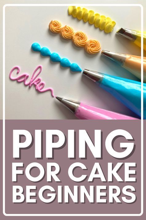 Buttercream Piping Techniques for Beginners: In this tutorial video, cake decorating beginners will learn how to create several different buttercream piping techniques with a few essential decorating tips. By the end of this video, you'll well on your way to improving your buttercream piping skills. Enjoy! Icing Decorating Tips Piping Bag, What Tips To Use For Cake Decorating, Frosting Techniques For Beginners, Piping Balloons On Cake, Basic Piping Techniques, Piping Bag Techniques, Piping Techniques For Beginners, Piping Edges Of Cake, Cake Boarder Styles