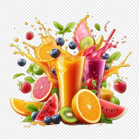 Smoothie Label Design, Juice Poster Design Creative, Juice Logo Design Ideas, Fruit Mixed Drinks, Ah Logo, Fruit Juice Brands, Juice Png, Juice Photo, Bottle Design Water