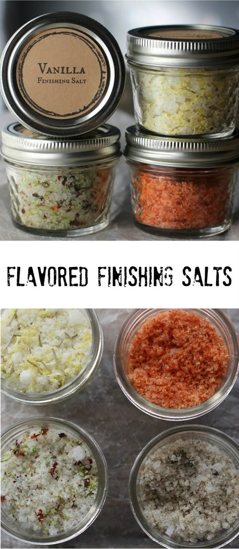 Flavored Salts Recipes, Herb Salt Recipe, Flavored Salt, Jack Robinson, Salt Recipes, Gourmet Salt, Spice Mix Recipes, Homemade Food Gifts, Diy Spices