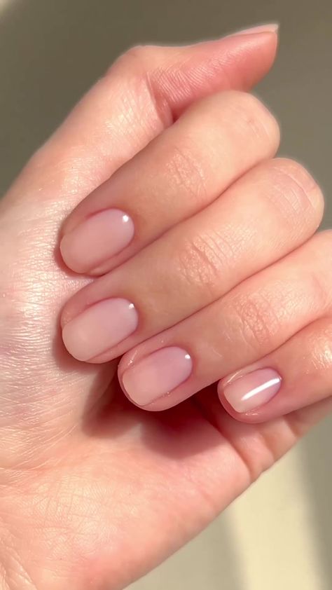 30 Best BIAB Nails To Inspire You Nails Inspiration Natural, Nails Inspiration Short, Bio Gel Nails, Natural Looking Acrylic Nails, Short Natural Nails, Biab Nails, Natural Nails Manicure, Natural Looking Nails, Natural Gel Nails