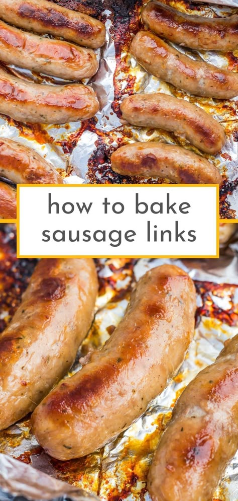 Wondering how to achieve perfectly baked sausage links in the oven? This comprehensive guide will walk you through the entire process, from cooking them to perfection to ensuring they're fully cooked. Plus, discover some mouthwatering oven dinner ideas to pair with these savory sausages. Breakfast, lunch, or dinner, baking sausages has never been easier! Oven Dinner Ideas, Bake Sausage In Oven, Easy Oven Dinners, Baked Italian Sausage, Breakfast Sausage Links, Cook Breakfast, Perfect Healthy Breakfast, Sausage Bake, Hot Sausage