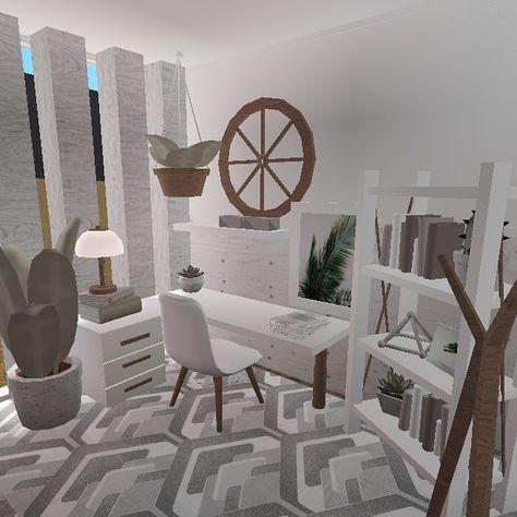 Things To Put In Open Spaces In Bloxburg, Club Roblox Office Ideas, Office Room Ideas Bloxburg, Bloxburg House Ideas Office, Bloxburg Home Office, 3x3 Office Ideas Bloxburg, Bloxburg Village Layout, Bloxburg Office Room, Office Bloxburg Ideas