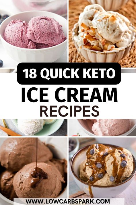 We've gathered 18 keto ice cream recipes that are perfect to chill with this summer. If you're looking for sugar-free, low carb ice cream recipes that everyone will love, these recipes are amazing for you. Ice Cream Calories, Keto Ice Cream Recipes, Low Carb Ice Cream Recipe, Keto Friendly Ice Cream, Sugar Free Ice Cream, Avocado Ice Cream, Blueberry Ice Cream, Postre Keto, Low Carb Ice Cream