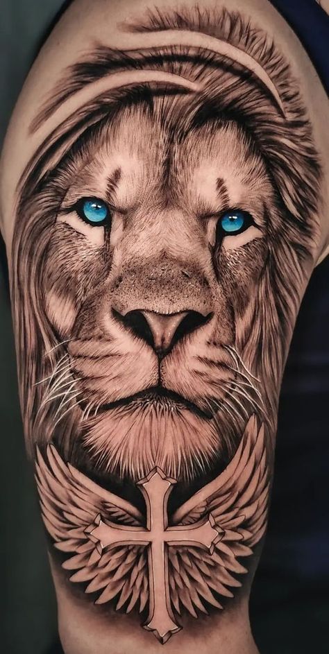 Want to get a lion tattoo but don’t know which design to choose? We gathered for you the 63 best lion tattoos for men and their meanings! Lion Tattoos For Guys, Lion Tattoos For Men, Leo Lion Tattoos, Lion And Lioness Tattoo, Roaring Lion Tattoo, Lion Arm Tattoo, Lion Tattoo Meaning, Lion Forearm Tattoos, Lion Art Tattoo