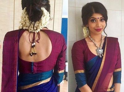 Saree Blouse Back Neck Designs, ब्लाउज बैक नेक डिजाइन, Saree Blouse Back, Latest Saree Blouse, Cotton Saree Blouse Designs, Cotton Blouse Design, Cotton Saree Blouse, Blouse Stitching, Pattu Saree Blouse Designs