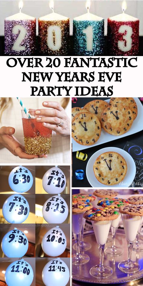 over-20-fantastic-new-years-eve-party-ideas New Years Eve House Party, New Years Eve Birthday Party, Sylvester Party, New Year's Eve Party Themes, New Years Eve Party Ideas, New Years With Kids, New Years Eve Party Ideas Food, New Years Eve Party Ideas Decorations, Family New Years Eve