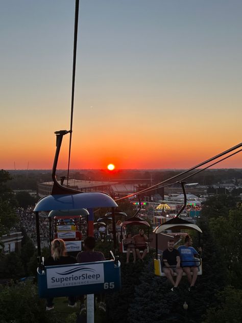 sunset at the iowa state fair Iowa Aesthetic, Iowa State Fair, Usa Trip, Usa States, Ncaa Basketball, Iowa State, State Fair, 50 States, Travel Usa