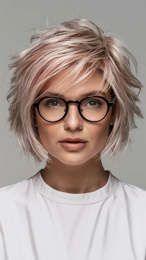 24 Trendy Chin-Length Haircuts to Refresh Your Look in 2025 Choppy Short Hair, Bohemian Hair Styles, Short Cute Hair, Hair Color 2024, Short Gray Hair, Razor Cuts, Short Hair Dos, Haircut For Face Shape, Chin Length Cuts