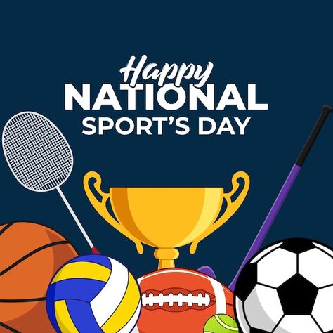 National sport day design template International sport design vector Sports Day Banner Design, National Sport Day, Sports Day Banner, Sports Day Poster, Background For Banner, Orange Grunge, Sport Background, National Sports Day, Sports Banner