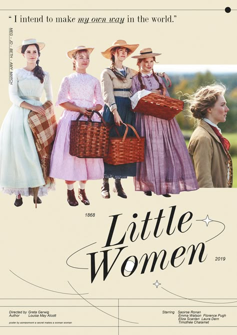 Little Women Wall Art, Little Women 2019 Poster, Amy March Poster, Little Women Print, Little Women Poster Aesthetic, Little Woman Poster, Minimal Graphic Design Poster, Little Women Illustration, Little Women Movie Poster