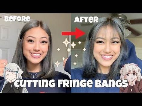 how to cut wispy.bangs by twisting - Yahoo Search Results Diy Wispy Bangs Haircut, Cut Wispy Bangs Diy, Wispy Bang Tutorial, Fringe Bangs Diy, Hidden Bangs Hairstyles, How To Cut Whispie Bangs, Diy Bangs Haircut Tutorial, Wispy Bangs Diy, Wispy Bangs Tutorial Cut