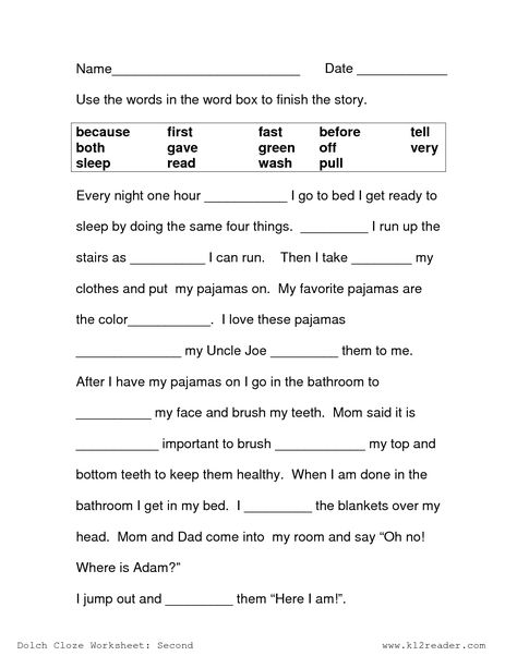 Third Grade Grammar Worksheets, 3rd Grade Reading Comprehension Worksheets, Third Grade Grammar, Cloze Passages, 2nd Grade Reading Worksheets, 1st Grade Reading Worksheets, Ela Worksheets, Language Arts Worksheets, Auditory Processing