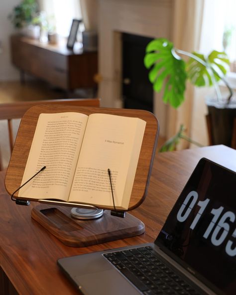 📖📚💻Upgrade your workspace with our 2-in-1 Adjustable Laptop Stand and Book Holder, crafted from luxurious black walnut wood. This premium, durable stand offers 360-degree adjustability for perfect viewing angles, blending functionality with elegance. Perfect for both laptops and books, it transforms your desk into a sophisticated, productive haven. 🎧 #WorkspaceGoals #LaptopStand #HomeOffice #BlackWalnut #DeskAccessories #ProductivityBoost #LuxuryDesign #TechGadgets #BookHolder #ErgonomicDesi... American Highschool, Desk Board, Adjustable Laptop Stand, Book Holder Stand, Long Books, Pin Holder, Black Walnut Wood, Book Holder, Book Holders