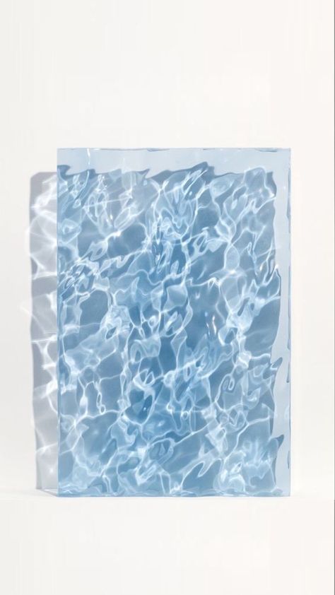 Water Sculpture, Acrylic Sculpture, Contemporary Abstract Art, Blue Water, The Pool, Textures Patterns, Blue Ocean, Installation Art, Stranger Things