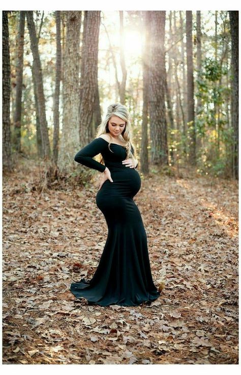 Maternity Photo Shoot Ideas By Yourself, Maternity Photo Fall Outfits, Maternity Photo Shoot Mom Only, Hunting Maternity Photoshoot, Natural Outdoor Maternity Photos, Outdoor Maternity Photos Just Mom, Maternity Pics Poses, Fitted Maternity Dresses Photography, Posing For Maternity Photos