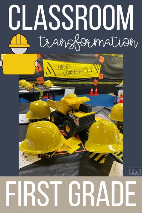 Construction Writing Activities, Construction Literacy Activities, Construction Transformation Classroom, Construction Room Transformation, Construction Classroom Transformation, Theme Reading Activities, Construction Classroom, Construction Theme Classroom, Literacy Week