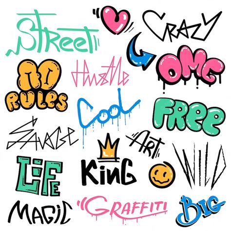 Graffiti Art Drawings, Free Graffiti Fonts, Alphabet Graffiti, Easy Graffiti, Graffiti Text, Graffiti Logo, Graffiti Words, Graffiti Writing, Graffiti Doodles