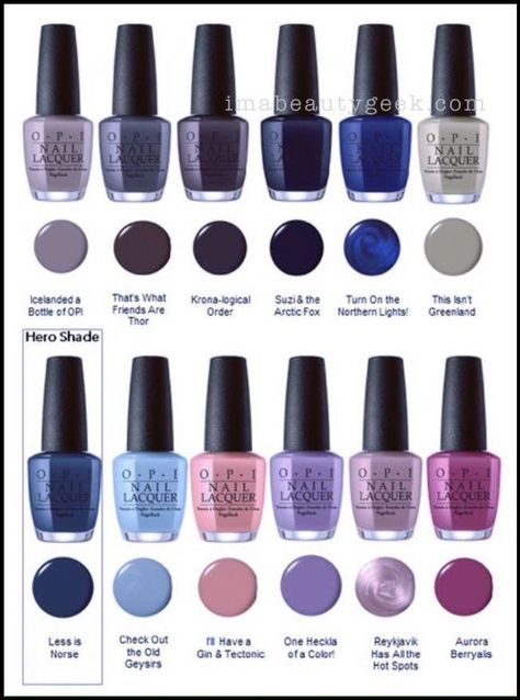 OPI Winter Colors! Opi California Dreaming, Opi Iceland Collection, Opi Colors, Opi Nail Colors, Opi Nail Polish, Fall Nail Colors, Nail Polish Collection, Opi Nails, Manicure Y Pedicure