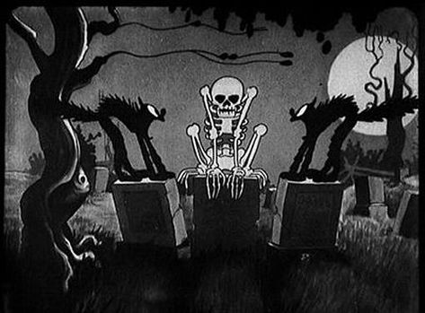 The Skeleton Dance, 1930s Cartoons, Skeleton Dance, The Skeleton, 31 Days Of Halloween, Spooky Scary, Halloween Cartoons, Halloween Event, Old Cartoons