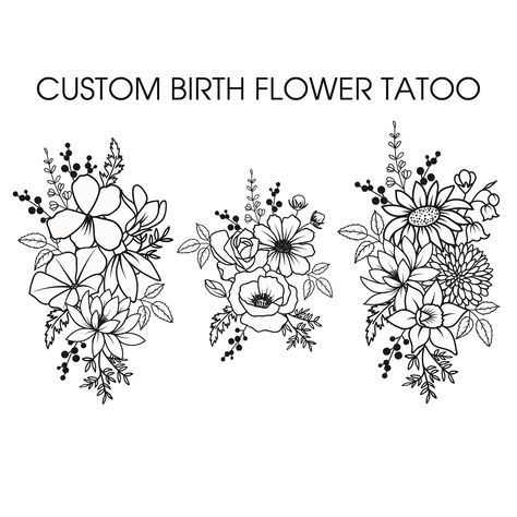 Simple flower tattoo