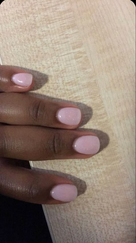 Trendy Short Nails, Rounded Acrylic Nails, Natural Nails Manicure, Overlay Nails, Pink Gel Nails, Pink Manicure, February Nails, Nagel Tips, Work Nails