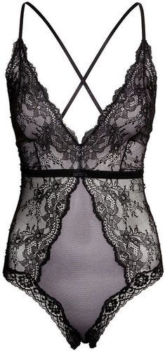 Hard to believe this completely sexy find also rings in under $50, huh? So I won't even feel a bit naughty putting the H&M Lace Body Suit ($25) on my list.  — Hannah McKinley, editor Lace Body Suit, Weekend Mode, Gorgeous Lingerie, Body Suits, Lace Body, Hot Lingerie, Beautiful Lingerie, Bustiers, Lace Bodysuit