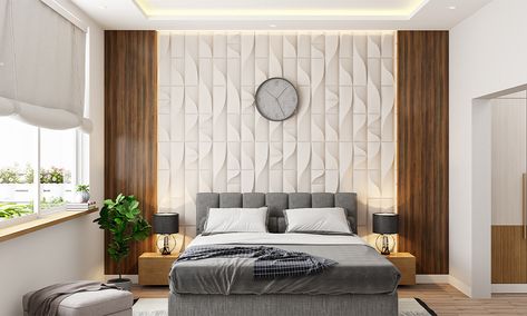 Bed Back Wall Pop Design, Pvc For Bedroom Wall, Bedroom Wall 3d Designs, Pvc Designs For Bedroom Wall, Wall Sheet Design Bedrooms, Pop Sheet Design, Pop Design For Wall Simple, Pop Design For Wall Decor, Bed Back Paneling Design Modern