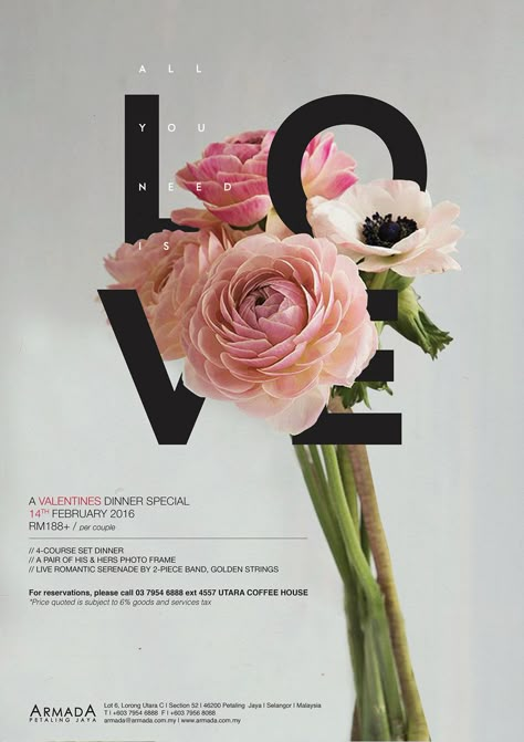 Valentines Day Promo, Crafting Aesthetic, Valentine Poster, Valentines Day Poster, Floral Typography, Of Logo Design, 카드 디자인, Poster Shop, Posters Design